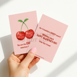 INSTANT Download 3.5" x 5" Non-Personalized Purr-fect Kitten Double-Sided Printable Valentines