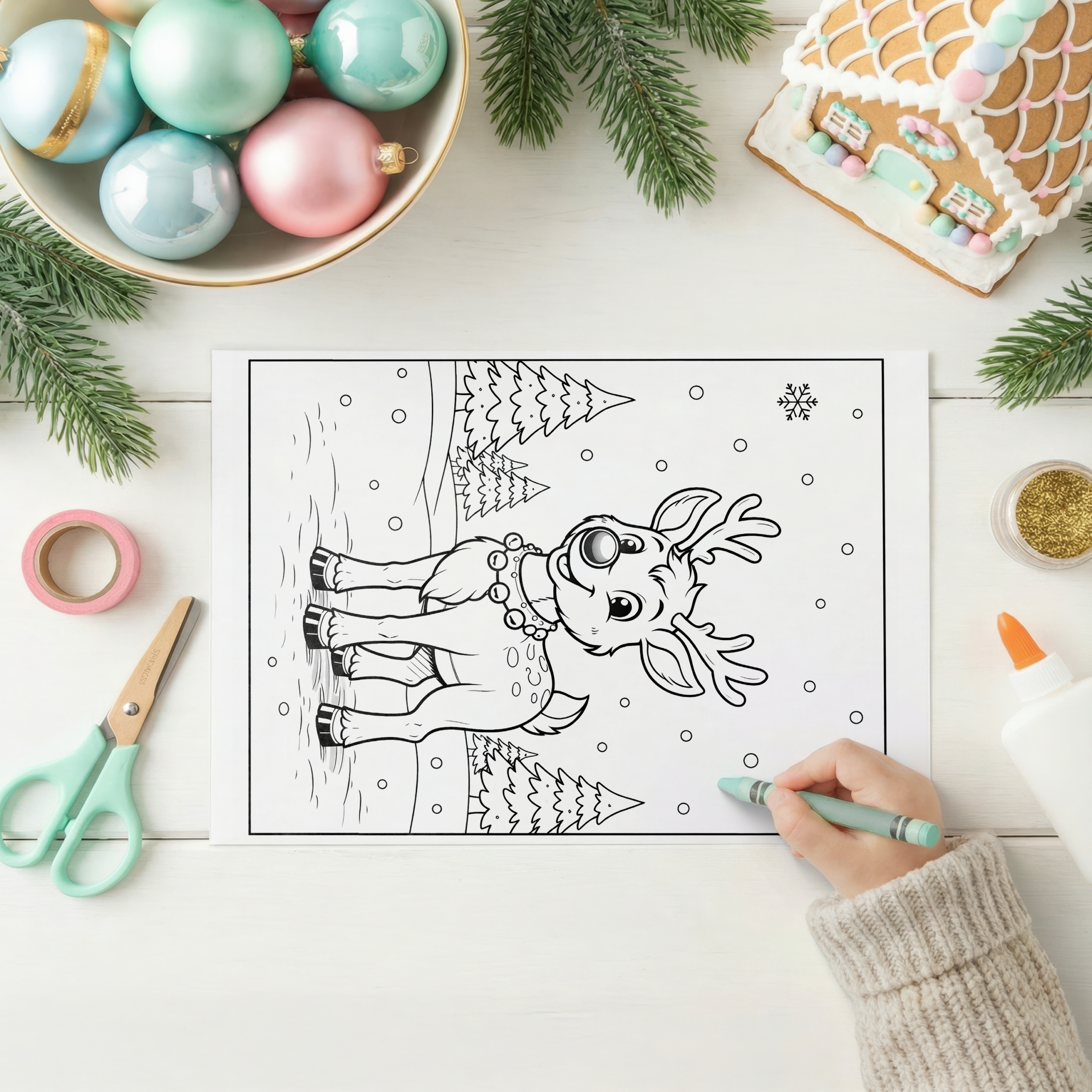 Printable Christmas Coloring Pages - Set 1