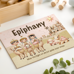 30-Piece Pink Epiphany Three Kings Puzzle