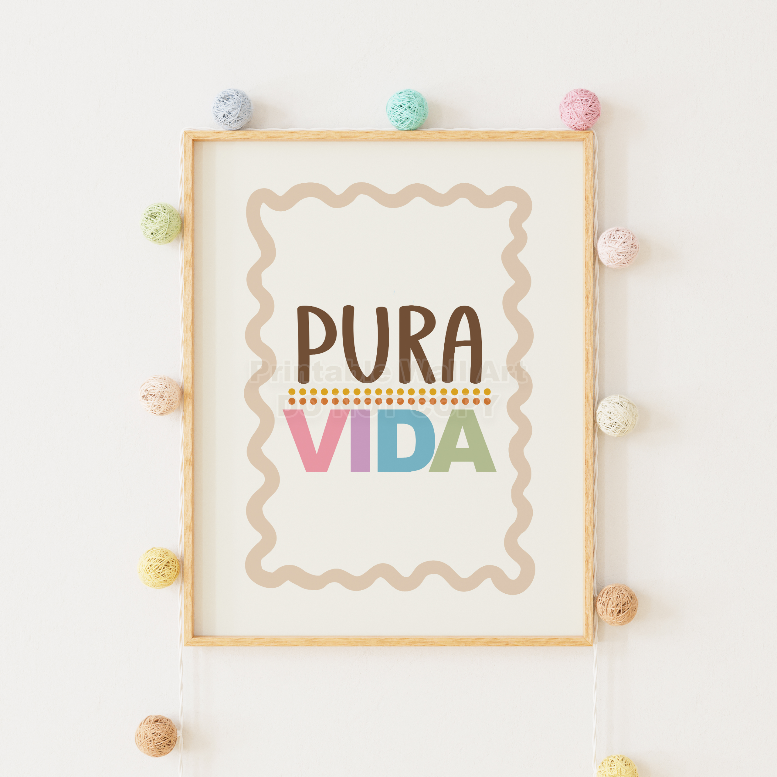 SPANISH PURA VIDA WALL ART PRINT | KIDS ROOM DECOR (DIGITAL DOWNLOAD 11×14)