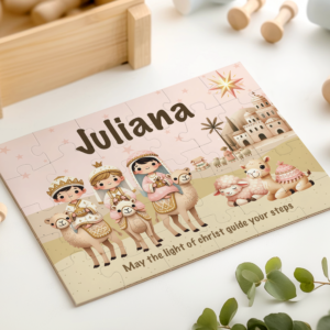 PERSONALIZED 30-Piece Pink Epiphany Three Kings Puzzle
